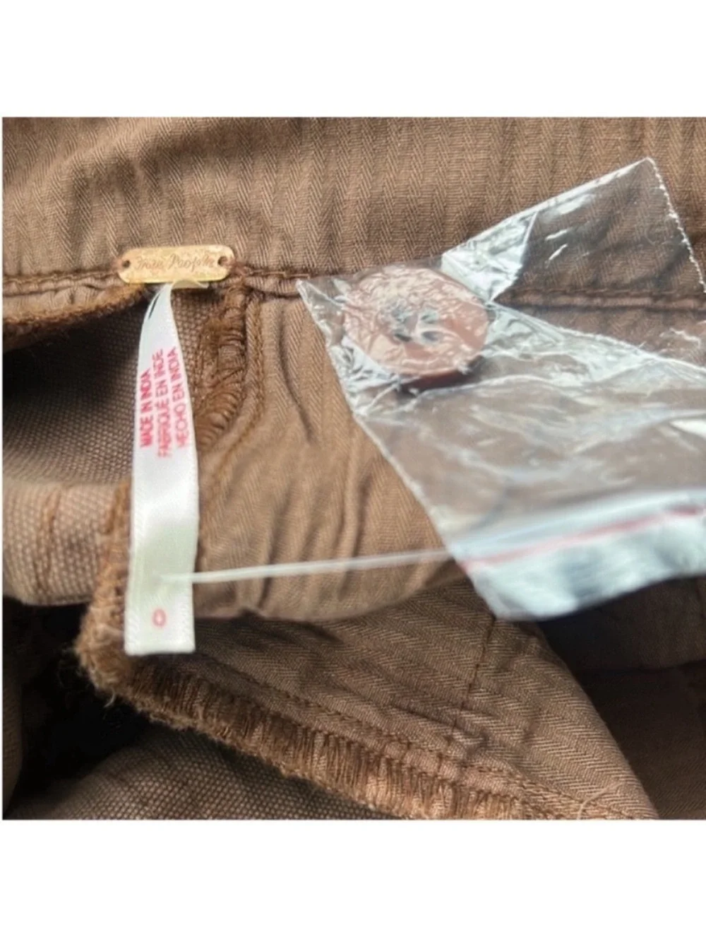 Free People 0 Shorts All Yours Micro Shorts in Chocolate brown 100% cotton NWT